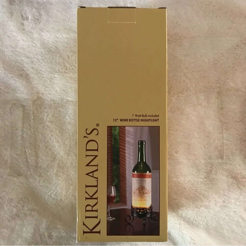 Kirklands Home 12” Wine Bottle Nightlight - Picture 3 of 4
